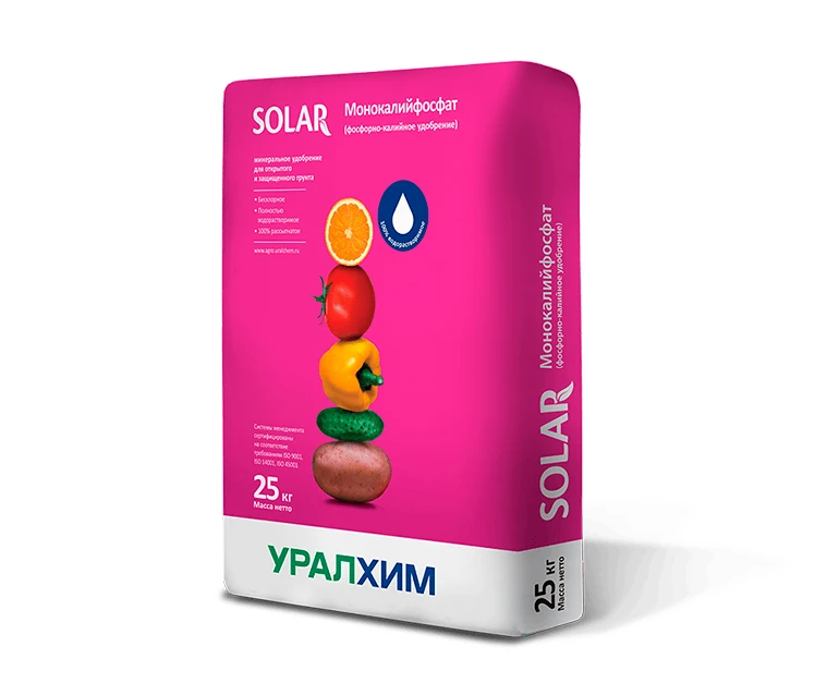 Монокалийфосфат (0-52-34) УРАЛХИМ Solar 25кг
